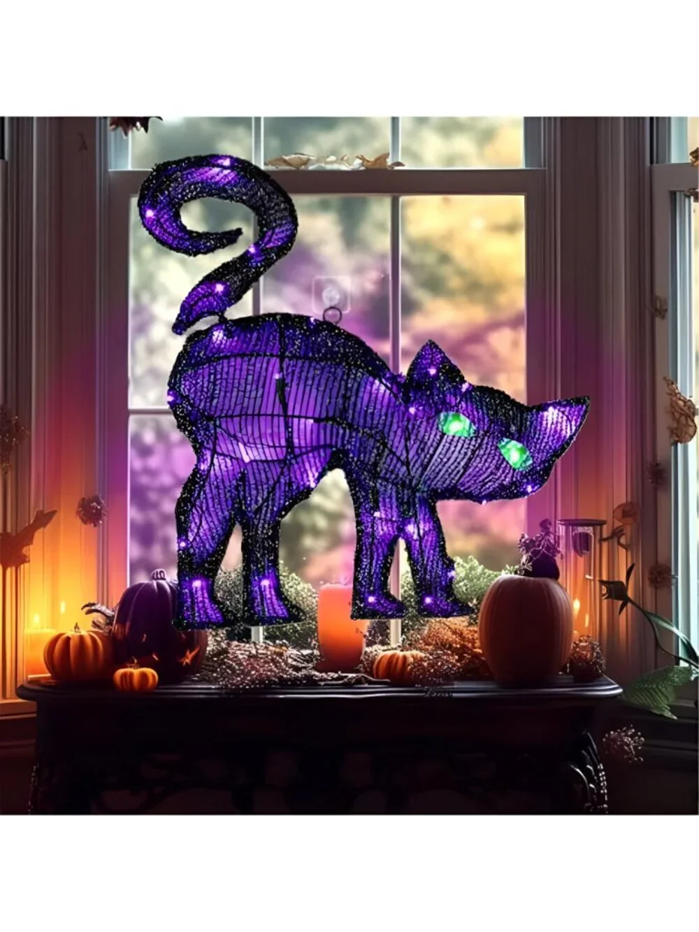 Halloween Window Decorations Outdoor Indoor, 17.32